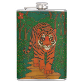 Cloisonne Art Tiger on the Jungle Path Fickplunta
