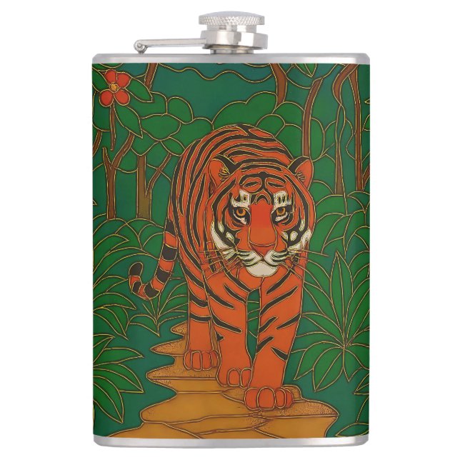 Cloisonne Art Tiger on the Jungle Path Fickplunta (Framsidan)