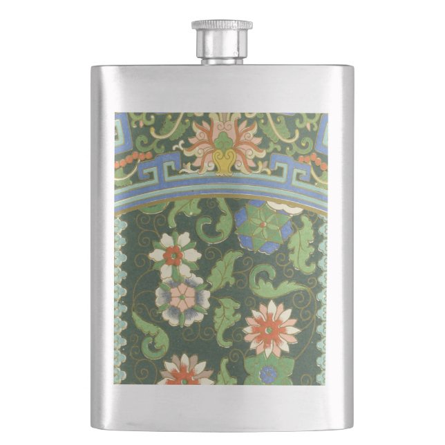 Cloisonne China Patter Asian Oriental Fickplunta (Framsidan)