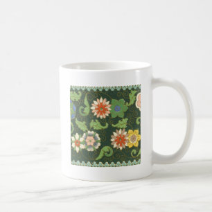 Cloisonne China Patter Asian Oriental Kaffemugg