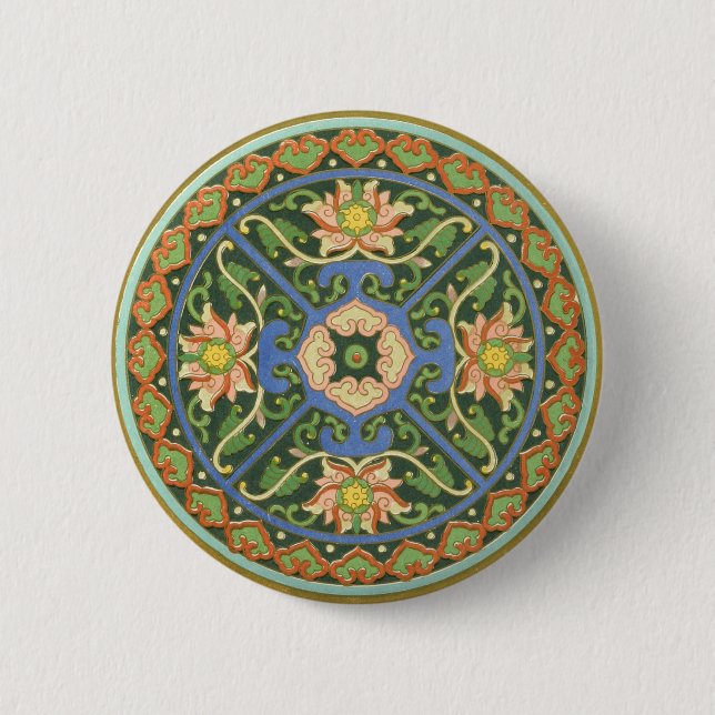 Cloisonne China Patter Asian Oriental Knapp (Framsida)