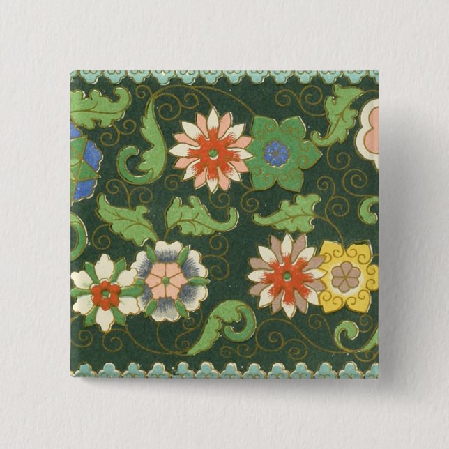 Cloisonne China Patter Asian Oriental Knapp (Framsida)