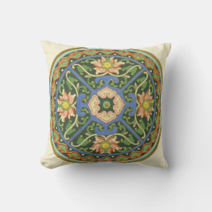 Cloisonne China Patter Asian Oriental Kudde