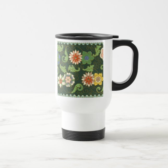 Cloisonne China Patter Asian Oriental Resemugg (Höger)
