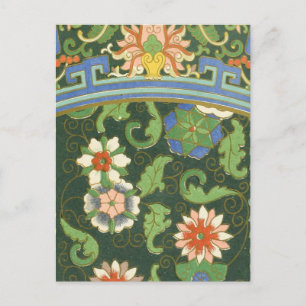 Cloisonne China Patter Asian Oriental Vykort
