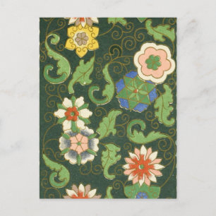 Cloisonne China Patter Asian Oriental Vykort