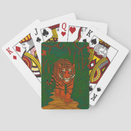 Cloisonne Konst Tiger på Djungelstigen Casinokort