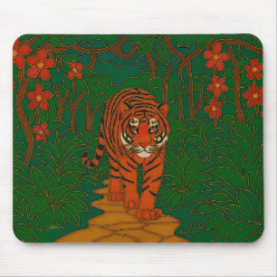 Cloisonne Konst Tiger på Djungelstigen Musmatta