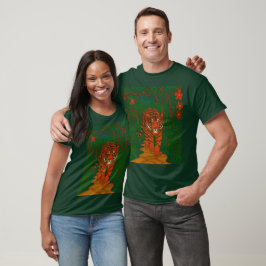 Cloisonne Konst Tiger på Djungelstigen T Shirt