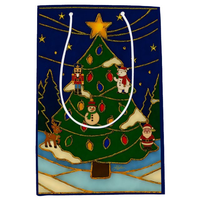 Cloisonne konst Whimsical skog Klassisk jul (Framsidan)