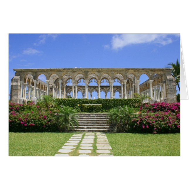 Cloisters, Paradise Island, Bahamas Hälsningskort (Framsidan Horizontal)