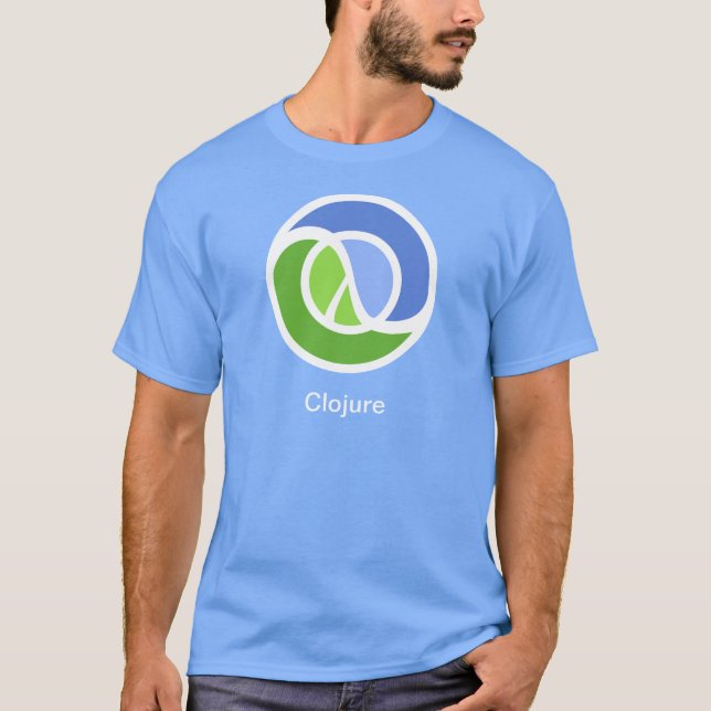 Clojure T, stor logotyp T-shirt (Framsida)