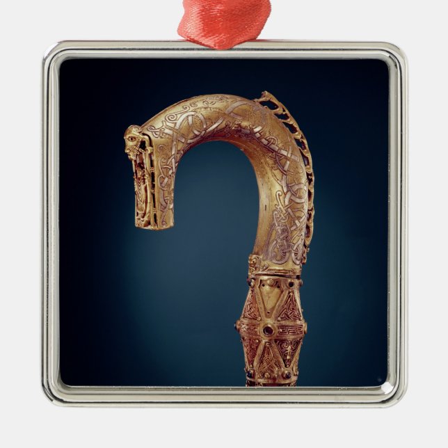 Clonmacnoise Crozier, ståndsmässiga Offaly, Viking Julgransprydnad Metall (Framsidan)