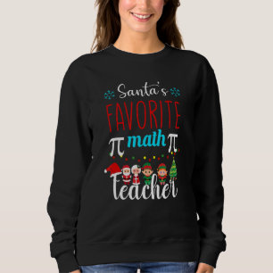 Cloo Santa's Favorite Tröja för lärare Funny Chris