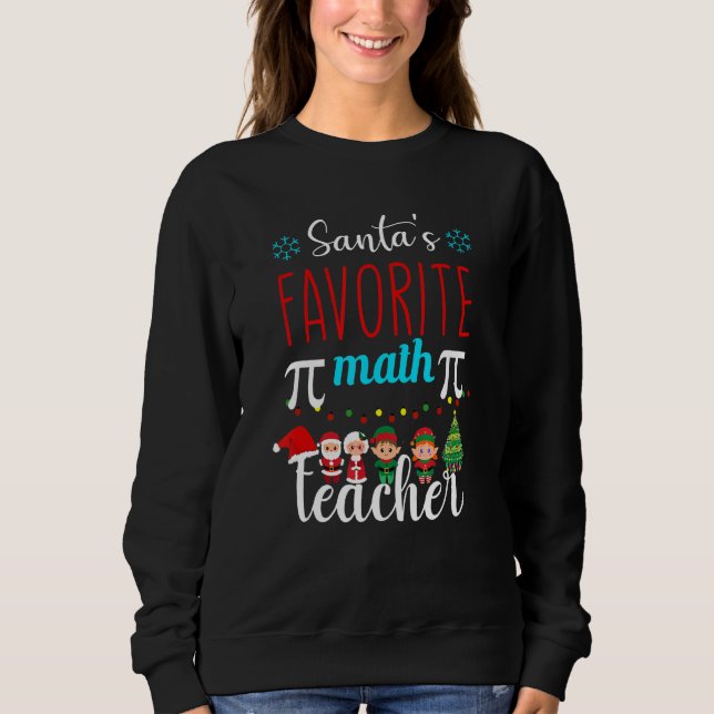 Cloo Santa's Favorite Tröja för lärare Funny Chris (Framsida)