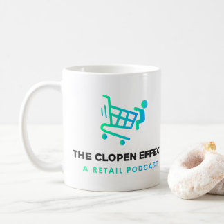 Clopen Effect - Black Logotyp 2-tonkaffe Mugg