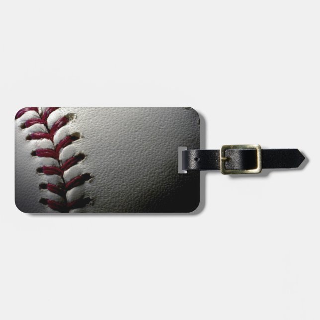 Close Baseball Bagagebricka (Horisontell Framsida)