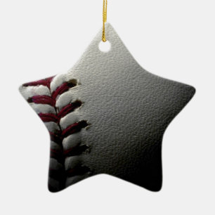 Close Baseball Julgransprydnad Keramik