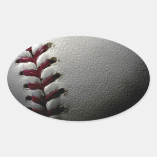 Close Baseball Ovalt Klistermärke