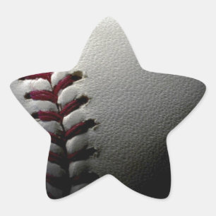Close Baseball Stjärnformat Klistermärke
