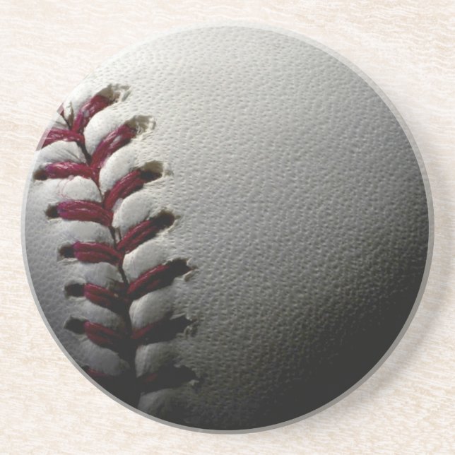 Close Baseball Underlägg Sandsten (Framsidan)