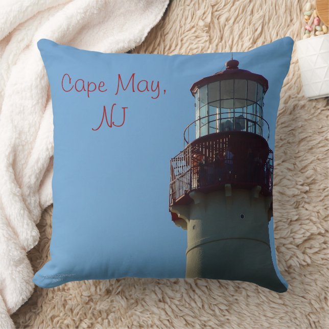 Close Lighthouse Cape May, NJ Kudde (Filt)