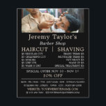 Close Shave, Manar Barbers Reklamation Flygblad<br><div class="desc">Stäng hakan,  Manar Barbers som annonserar flygblad i Affärskortet.</div>