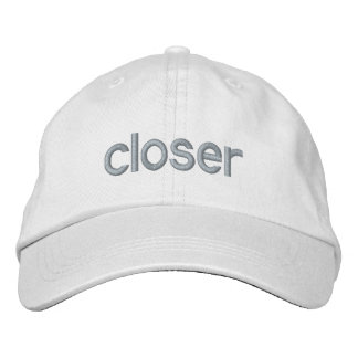 Closer Embroied Ballcap Broderad Keps