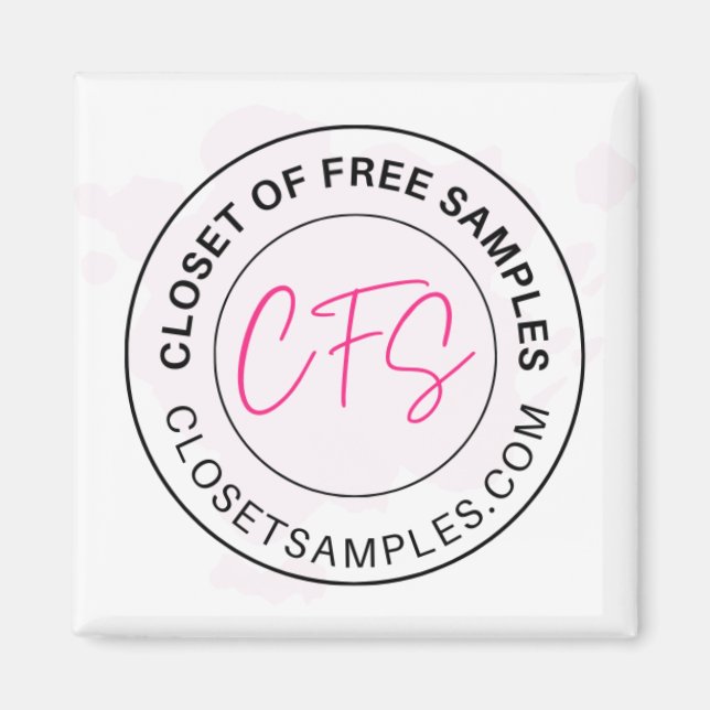 Closet of Free Samples Logotyp 2021 Edition Magnet (Framsidan)