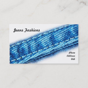 Closeup av jeans och Denimtyg Visitkort
