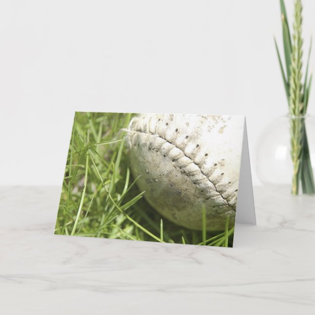 Closeup Baseball Fars dag-kort Kort (Framsida)