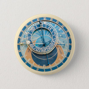 Closeup on Prag Astronomical Clock, Czech R. Knapp