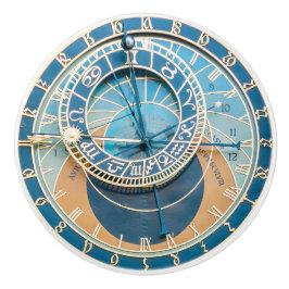 Closeup on Prag Astronomical Clock, Czech R. Knopp