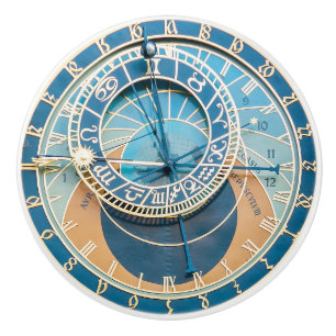 Closeup on Prag Astronomical Clock, Czech R. Knopp