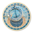 Closeup on Prag Astronomical Clock, Czech R.