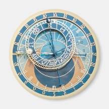 Closeup on Prag Astronomical Clock, Czech R.