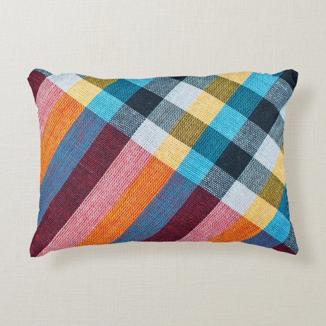 Closeup struktur of Fabric, Thai stil loincloth Prydnadskudde (Framsidan)