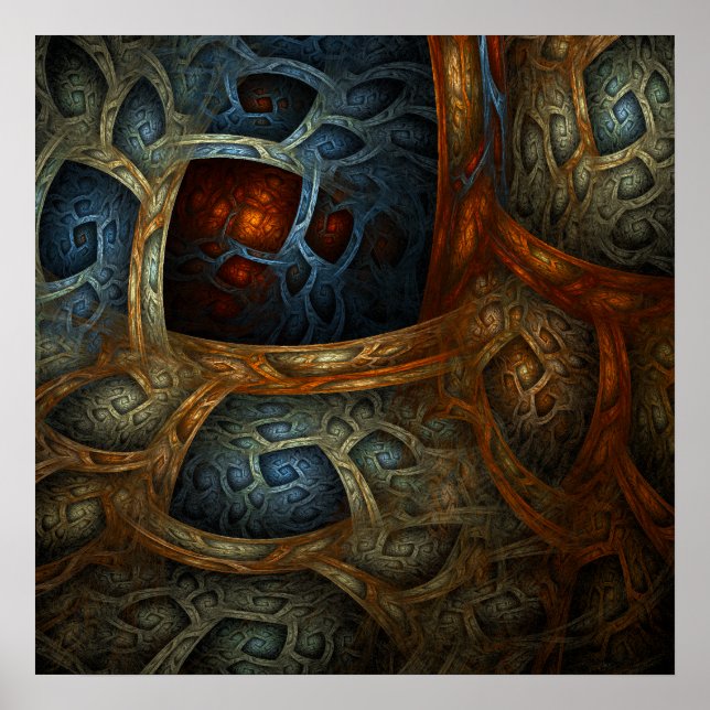 "Closted Worlds" Fine Art Print Poster (Framsidan)