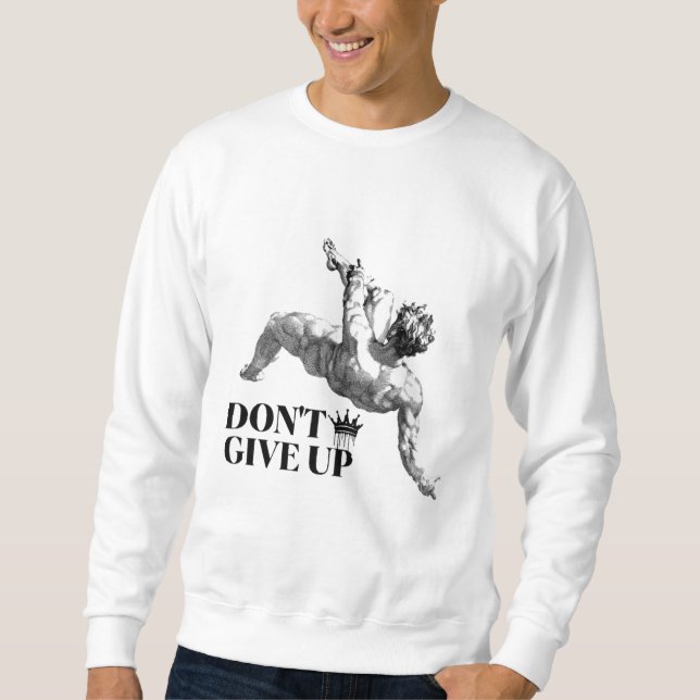 clothes “don't give up” lång ärmad tröja (Framsida)