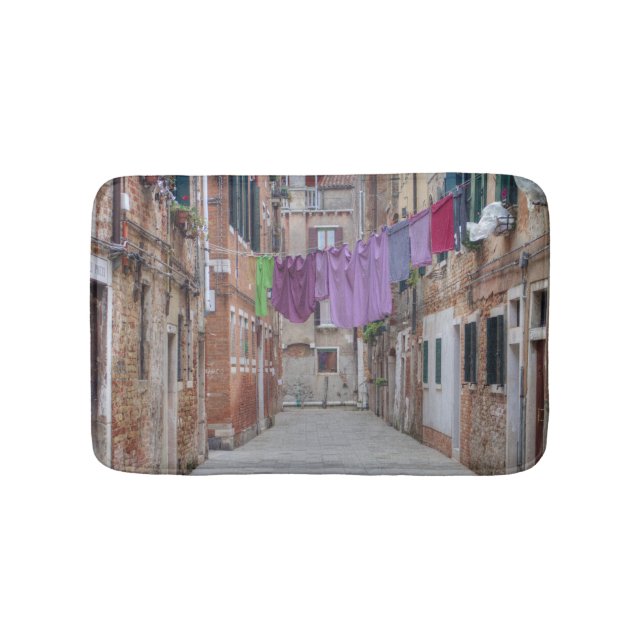 Clothesline in Venedig Italien Badrumsmatta (Framsidan)