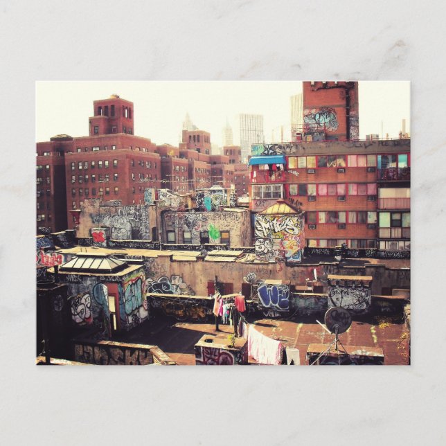 Clotheslines and Graffiti Vykort (Framsida)