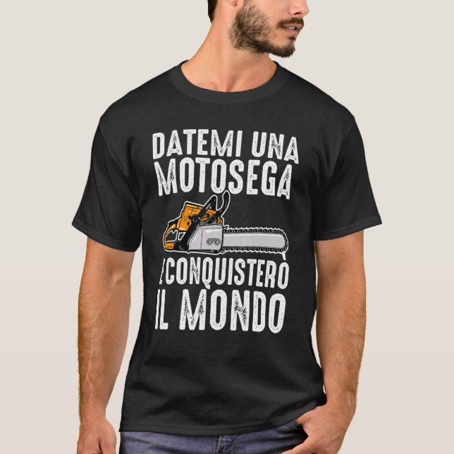 Clothing Carpenter Chainszes Axes Woodworking T Shirt (Framsida)