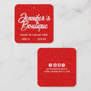 Clothing Märkres Small Business Red White Glitter