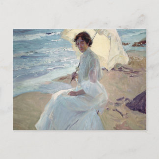Clotilde på stranden - Joaquín Sorolla Vykort