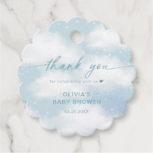 Cloud 9 Baby Shower Vibrant Blue Tack