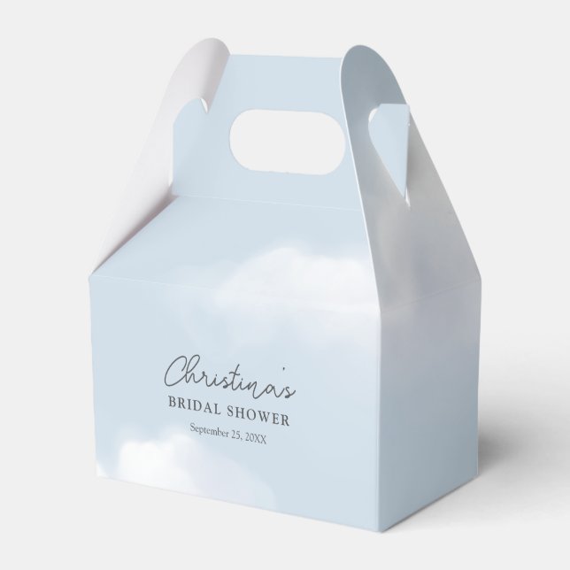 Cloud 9 Blå Bröllopsdusch Presentaskar (Framsidan Sidan)