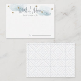 Cloud 9 Blue Baby Shower Advice Tilläggskort