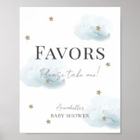 Cloud 9 Blue Clouds & Stars Boy-favoriter