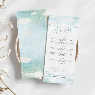 Cloud 9 Blue- och White Dreamy-Möhippa Meny