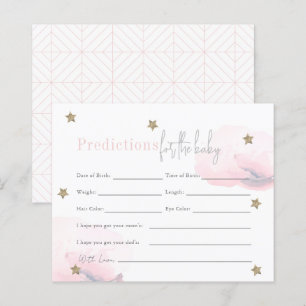 Cloud 9 Guld Stars Rosa Girl Girl Baby Predictions